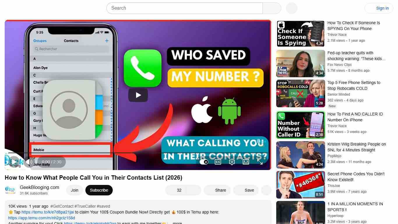 How to Know What People Call You in Their Contacts List (2026) - YouTube